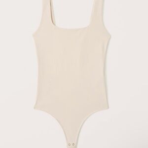 Cotton blend seamless fabric tank bodysuit
